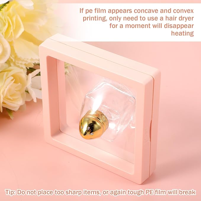 30 Pcs Press on Nail Packaging Box with 90 Pcs Adhesive Double Sided Tape Artificial Nail Display Case Storage Container Box Acrylic Packaging Organizer for Art Home Salon(Pink)