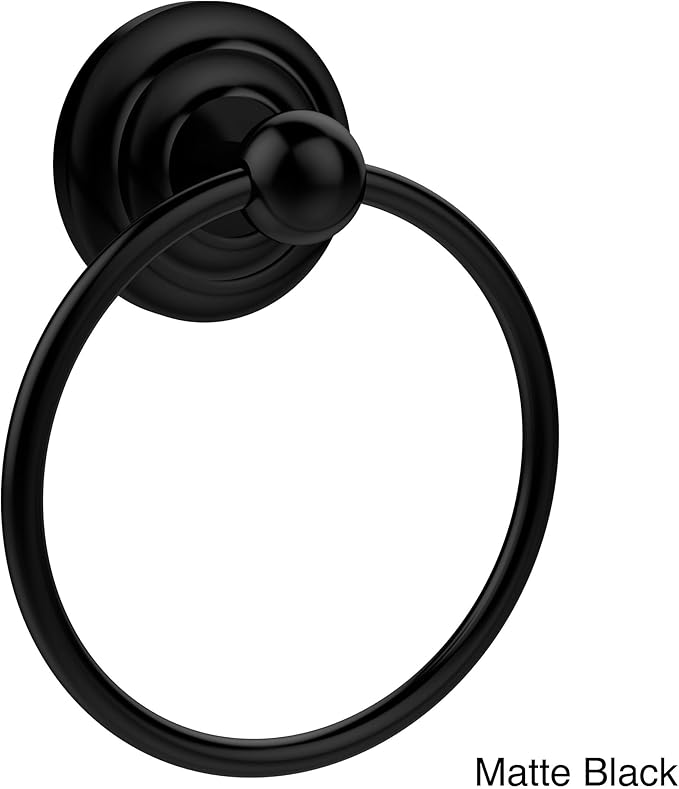 Allied Brass QN-16 Que Towel Ring, Polished Chrome