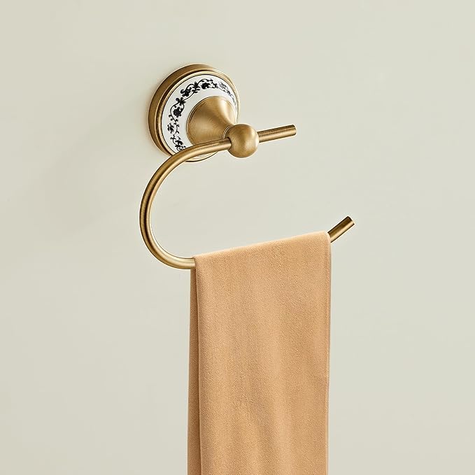 Wall Mounted Bathroom Kitchen Antique Toilet Paper Holder, Open Arm Towel Holder, Tissue Holder, Bathroom Kitchen Tissue Roll Holder YIGUANXIN