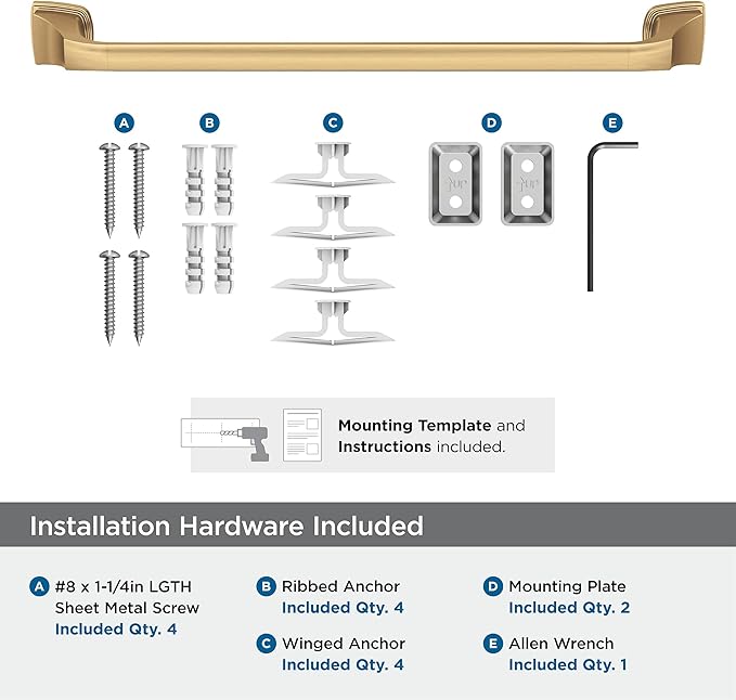 Amerock BH36033CZ | Champagne Bronze Towel Bar | 18 in (457 mm) Towel Rack | Revitalize | Bathroom Towel Holder | Bathroom Hardware | Bath Accessories