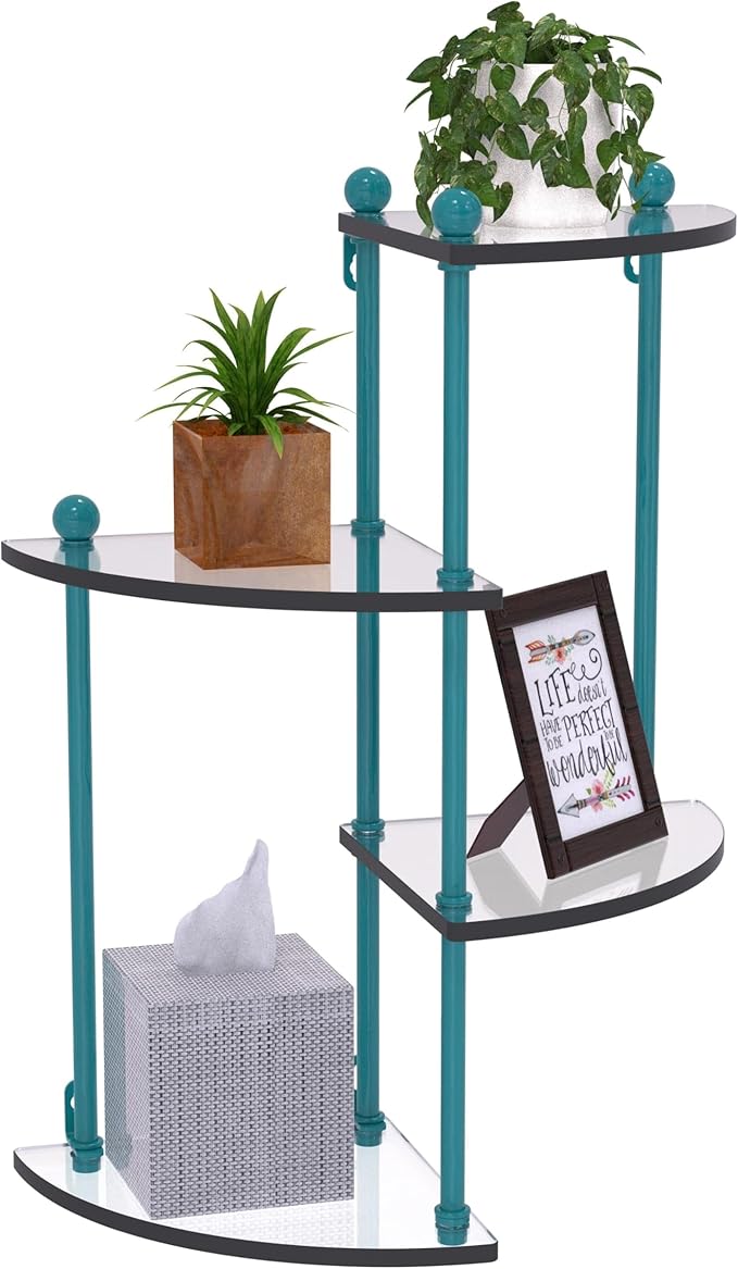 Prestige Regal 4 Tier Glass Wall Shelf