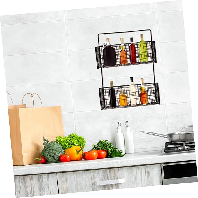 GLEAVI Bathroom Shelving Kitchen Storage Shelf Wall-Mounted Rack Smooth Surface Easy to Clean