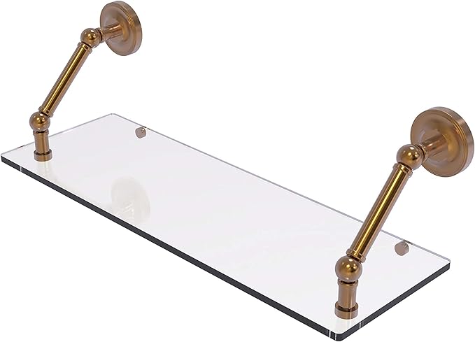 Allied Brass PR-1-24 Prestige Regal Collection 24 Inch Floating Glass Shelf, Brushed Bronze
