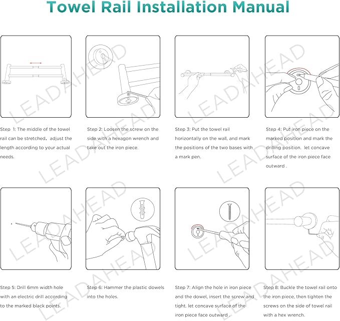 Retractable Towel Bar Flat Double Rod Bathroom Hand Towel Holder Stainless Steel Towel Rack Kitchen Towel Rail Adjustable from 15.1 to 24.4 Inch Wall Mounted Towel Rail with Screws | Polished Silver
