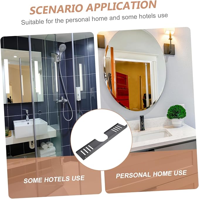 Healifty Over Sink Shelf Bathroom Organizer Shaped Wall-Mounted Storage for Easy Access to Toiletries and Makeup No Drill Installation Design