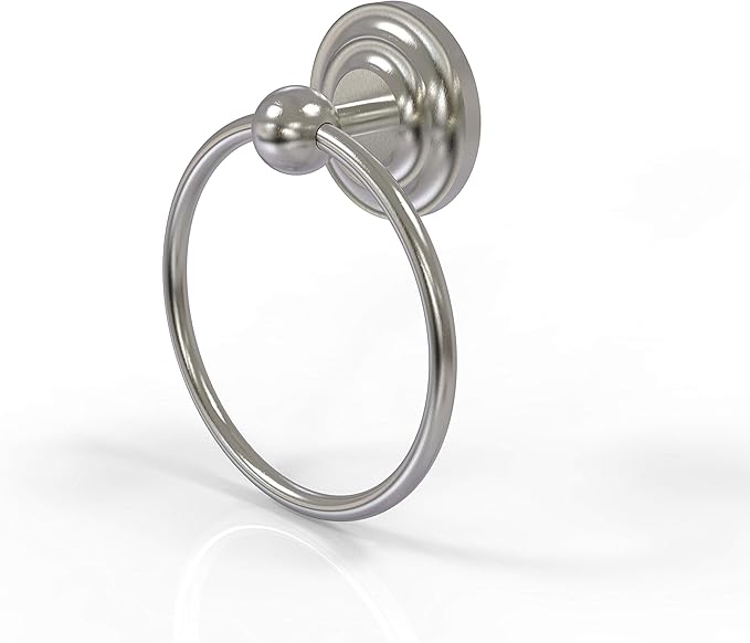Allied Brass QN-16 Que Towel Ring, Satin Nickel