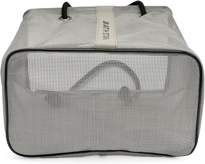 TOPASION Bath Storage Shower Caddy Organizer for Bathroom, College Dorm, Camp, Gym (Large Grey)