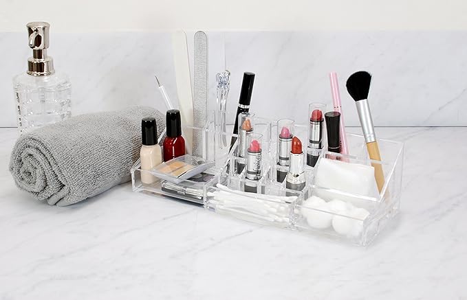 kieragrace Cosmetic Makeup and Jewelry Organizer, 20 Compartments