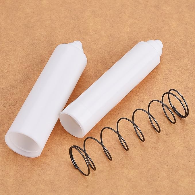 Shappy 2 Pcs Universal Toilet Paper Holder Replacement Rod Spring Loaded Plastic Retractable Paper Replacement Rod Toilet Tissue Roll Holder Insert for Bathroom Home Fixture Accessories(White)