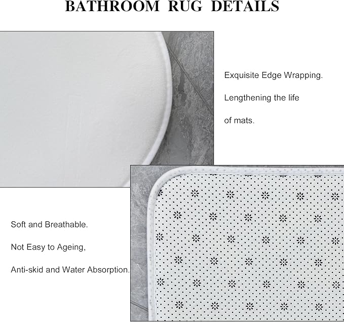 Cinbloo 4Pcs Pink Floral Shower Curtain Set, Fashion Flower Perfume High Heels Wildflower Girly Bathroom Curtain with Rug, Toilet Lid Cover, Bath Mat, Inspirational Quotes Shower Curtain with 12 Hooks