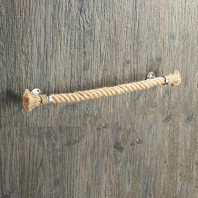 YJ YANJUN Nautical Bathroom Decor - Rope Towel Racks for Bathroom Wall Mounted