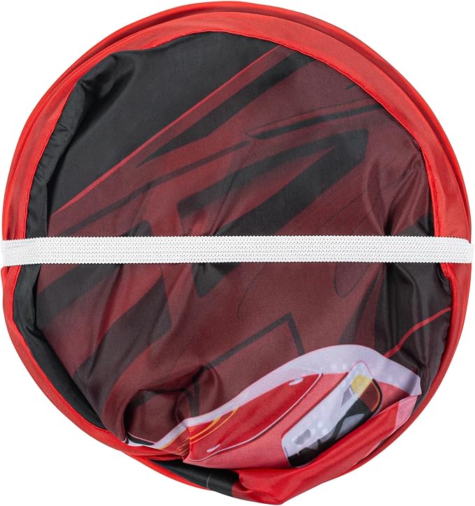 Disney Pixar Cars Pop Up Hamper - Lightning McQueen Racecar Mesh Laundry Basket/Bag with Durable Handles - Storage for Clothes and Toys
