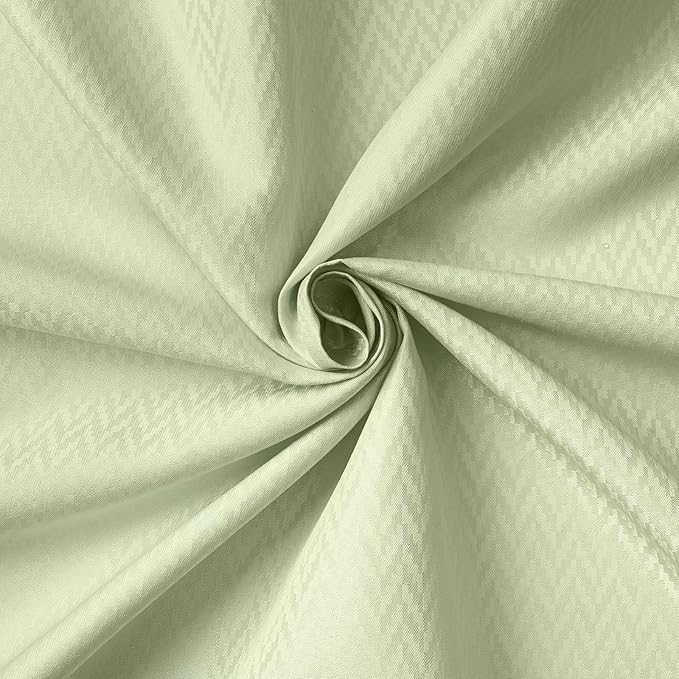 Encasa XO Luxury Jacquard Shower Curtain Mint 72x72 in | Rustproof, Wrinkle-Free, Water-Repellent & Machine Washable | Elegant Heavy Fabric for Bathroom Decor & Bathtub Use