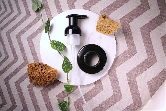 Jarmazing Products Mason Jar Foaming Soap Dispenser Lids - Includes Waterproof Stickers! Black - 12 Pack