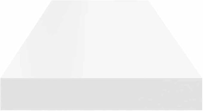 Floating Wall Shelf 31.5 Inch, Modern White Honeycomb MDF Display Shelves for Living Room, Bedroom and Office, Heavy Duty Decorative Storage Organizer