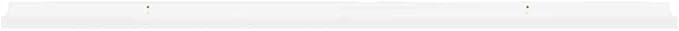 Wall Shelf Set of 2 Floating Shelves, 45.3 Inch Modern High Gloss White MDF Display Ledges for Living Room Bedroom Home Office Decor