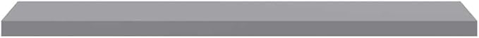 47.2 Inch Floating Wall Shelf, Long Modern Grey Display Ledge for Living Room, Bedroom, Home Office, Sturdy MDF Wall Mount Storage Shelf for Books, Photos, Decor