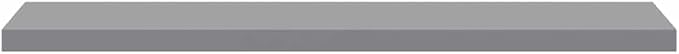 Floating Wall Shelves Set of 4, Modern Gray Wooden Display Shelves 47.2 Inch for Living Room Bedroom, Invisible Mounting, Heavy Duty MDF Board for Books Decor Plants Photos Awards