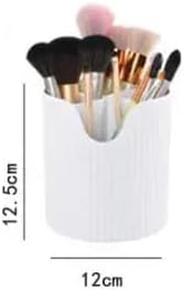 Makeup Brush Holder with Compartment (Green)