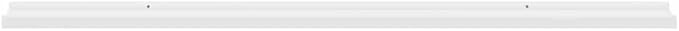 Set of 4 Floating Shelves for Wall, 45.3 inch Long MDF Wall Mounted Storage Shelves, Modern Display Ledge for Bedroom, Living Room and Office, White
