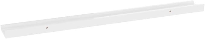 High Gloss White Wall Shelves 2 Pack 31.5 inch Floating for Living Room Bedroom Decor, Modern Display with 11lb Load Capacity, Easy to Clean MDF Storage Shelves for Home Organization