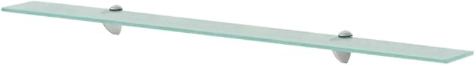 Floating Shelves 2 pcs,Bathroom Shelves,Decor Shelf,Display Shelf,Cloud Shelf,Square Wall Shelf,Easy to Assemble,for Bathroom, Living Room, Bedroom, Kitchen, Glass 39.3"x7.9" 0.3"