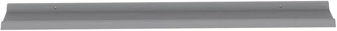 Wall Shelves 4 Pack Gray MDF Floating 45.3x3.5x1.2 Inches for Living Room Bedroom Storage, Decorative Display for Books Plants Decor, Easy Installation Heavy Duty Wall Mounted Shelves