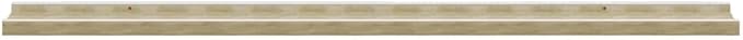 Set of 4 Floating Wall Shelves, Modern White and Sonoma Oak Display Ledges for Living Room Bedroom, 39.4 Inch Long Rectangular Decorative Storage Shelves