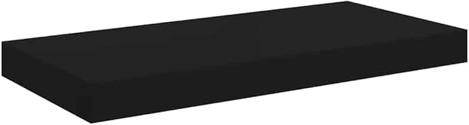 Floating Wall Shelves Set of 2, Modern Invisible Mounting Display Rack for Living Room Bedroom, Black 19. 7x9. 1 Inches, Honeycomb MDF and Metal Frame for Books Decor Plants, Easy 15. 4 lbs Each