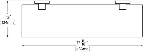 Speakman SA-1209-BN Bathroom Nickel Neo Collection Glass Shelf, Brushed