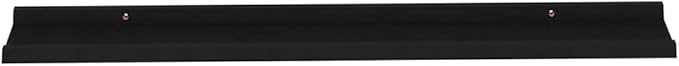 Black Wall Shelves 2 Pack 39.4 Inch Floating for Living Room Bedroom Decor, Heavy Duty MDF Storage Shelves for Books Plants Display, Easy Mount Shelving Unit with 11lb Load Capacity Each