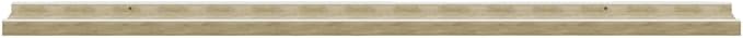 Set of 2 Floating Wall Shelves, 39.4 Inch Modern Storage Ledge, White and Sonoma Oak Matte Finish for Living Room, Bedroom, and Office Decor
