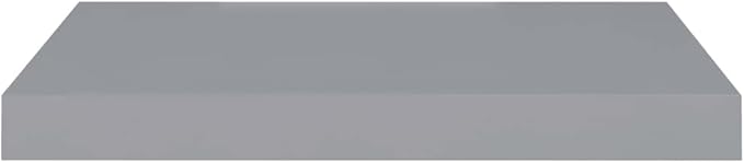 Floating Wall Shelves 4 pcs Gray 19.7x9.1x1.5 Invisible Mounting Display Rack for Living Room Bedroom Office Decor Honeycomb MDF Metal Frame