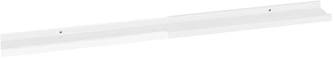 High Gloss White Wall Shelves 2 Pack 39.4 Inch Floating for Living Room Storage, Modern Display Shelves for Books Decor Plants, Easy Mount MDF Shelving Units with 11lb Capacity