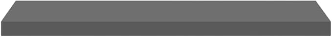Floating Wall Shelves Set of 2, Modern High Gloss Gray Display Shelves 35.4 Inch, Invisible Mounting for Living Room Bedroom, Heavy Duty MDF Board for Books Decor Plants Photos Awards, Easy Install