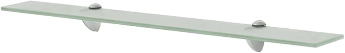 vidaXL Floating Shelf Frosted Tempered Glass Wall mounting