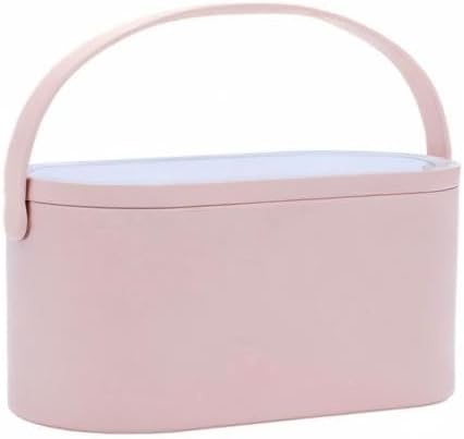 2025 Makeup Case with Mirror, Portable Cosmetics Box with LED Lighted Mirror for Bedroom, Travel, Multi-purpose Makeup Organizer Carrying Storage Case, Travel Size, Gift for Mom Ladies Girls