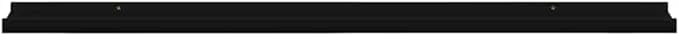 Wall Shelves Set of 2, Black Floating 39.4 Inch for Living Room Bedroom, Modern MDF Wall Mounted Shelf for Decor Books Plants, Easy Install Storage Shelves
