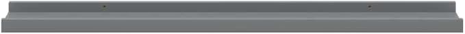 Wall Shelf Set of 4, 31.5 Inch Floating Shelves for Wall Decor, Modern Matte Gray MDF Hanging Shelving for Living Room, Bedroom, and Office Organization