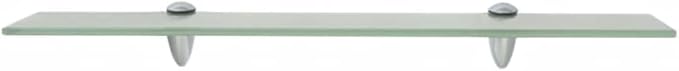 Floating Shelf Tempered Frosted Glass for Living Room, Bedroom, Bathroom 23.6"x3.9" Glass Thickness: 0.3"
