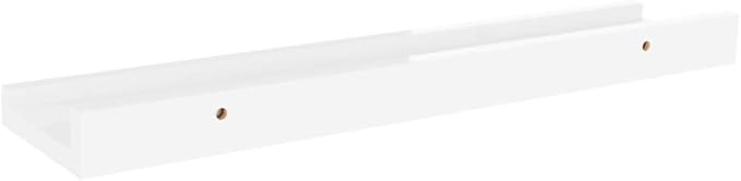 Wall Shelves 4 pcs High Gloss White 15.7x3.5x1.2 Inch MDF Floating Shelves for Living Room Bedroom Bathroom Storage Display Organizer Modern Decor