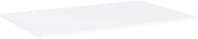 White Engineered Wood Wall Mounted Bookshelf Set of 4 with 31.5 x 19.7 x 0.6 Inch Shelves for Home Office Storage and Organization