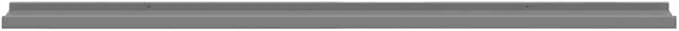 Set of 2 Grey Floating Wall Shelves, 45.3 Inch Long Modern Display Ledge for Living Room Bedroom, Matte MDF Hanging Storage Organizer