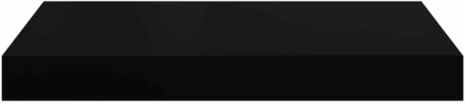 Set of 2 Floating Wall Shelves, Decorative Black Honeycomb MDF Shelving for Bedroom, Living Room, and Office Storage, Easy Mount Decor Display