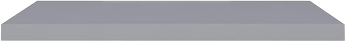 Floating Wall Shelves 2 Pack Gray Modern Display Racks 35.4x9.3x1.5 Inches MDF Board with Invisible Mounting for Living Room Bedroom Home Decor Storage Organizer