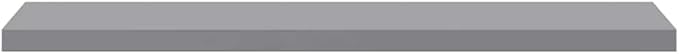 Set of 2 Floating Wall Shelves 47.2 Inch, Modern Long Grey Display Ledge for Bedroom Living Room Office, Wall Mounted Storage MDF Shelf