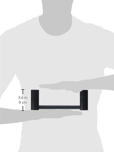 Moen Align Matte Black 9-inch Modern Hand Towel Bar, Bathroom Towel Hanger, YB0486BL
