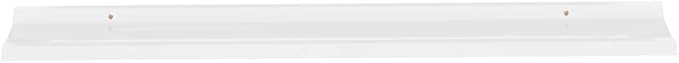 Wall Shelves 2 Pack High Gloss White 45.3x3.5x1.2 Inches Modern Floating Shelves for Living Room Bedroom Bathroom Storage Display Organizer