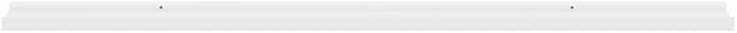 Set of 2 Floating Wall Shelves, 45.3 Inch Long Modern Display Ledge for Living Room, Bedroom, and Home Decor, White MDF Wall Mount Storage Shelf