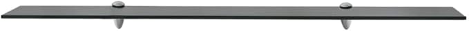 Floating Shelf,Bathroom Shelves,Decor Shelf,Display Shelf,Cloud Shelf,Square Wall Shelf,Easy to Assemble,for Bathroom, Living Room, Bedroom, Kitchen, Glass 39.4"x7.9" 0.3"